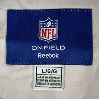 Reebok リーボック NFL 中綿ジャケット グレー × ネイビー sizeL 瑞穂店