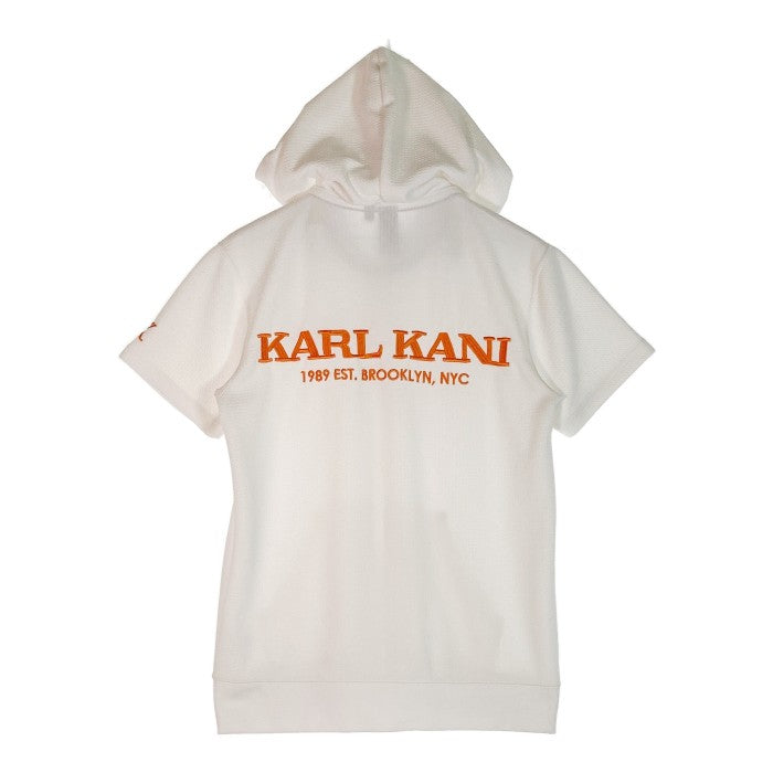 KARL KANI カールカナイ ロゴ刺繍 半袖パーカー セットアップ ホワイト sizeS 瑞穂店