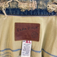EZRA FITCH エズラ フィッチ ダメージ加工 デニムジャケット Gジャン インディゴ sizeXL 瑞穂店