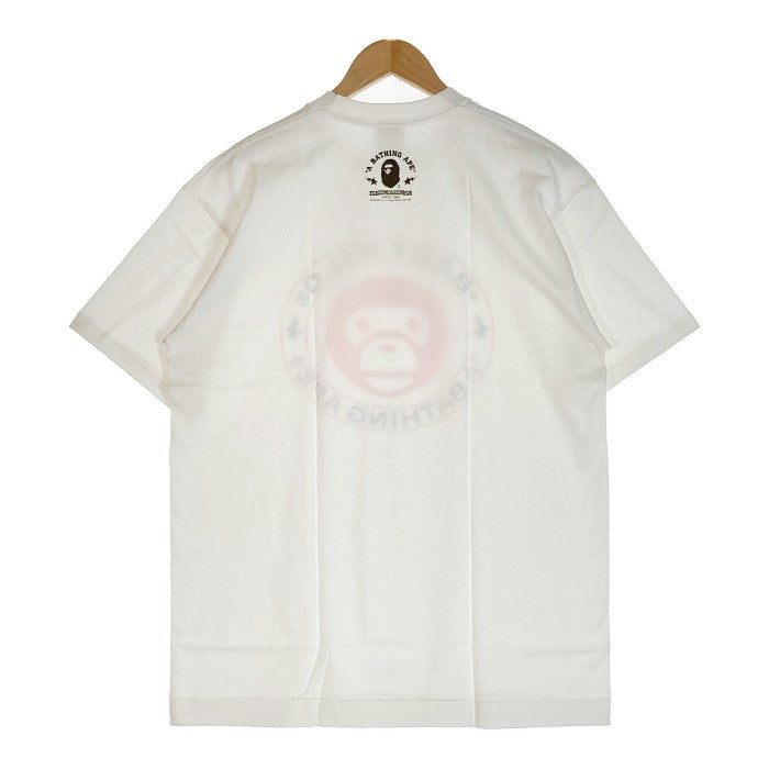 A BATHING APE アベイシングエイプ 半袖 Tシャツ ホワイト sizeL 瑞穂店