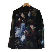 LAD MUSICIAN ラッドミュージシャン 1B JACKET WOOL GABARDINE INKJET (FLOWER) 2019AW 2219-311 花柄 ジャケット GABARDINE INKJET FLOWER SLACKS 2219-570 セットアップ ブラック size42 瑞穂店
