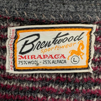 US古着 60's ブレントウッド ウール アルパカ ニットカーディガン Size L 福生店