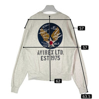 AVIREX アヴィレックス 6123432 AIR FORCE クルーネック スウェット グレー size M 瑞穂店