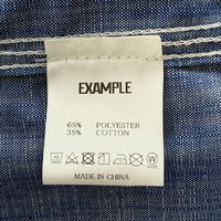 EXAMPLE エグザンプル 22SS BB BEAR CHAMBRAY WORK SHIRT シャンブレーワークシャツ Size XL 福生店