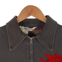 50's DUBBULE WARE ダブルウェア ウィップコードジャケット ブランケット 後付ワッペン 棒TALON チャコール Size M相当 福生店