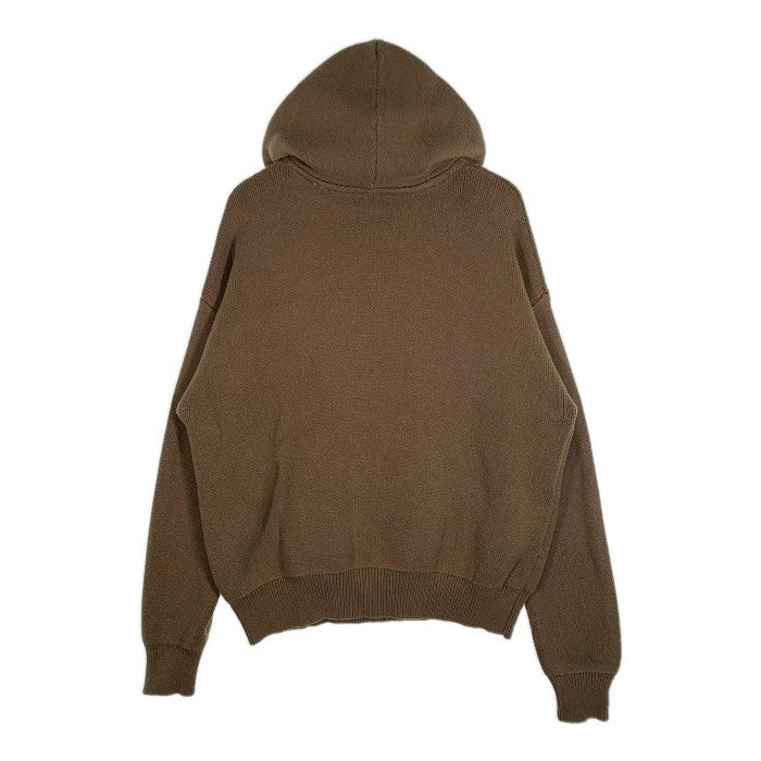 ESSENTIALS エッセンシャルズ Logo Knit Hoodie ロゴ ニット プルオーバーパーカー カーキ Size S 福生店