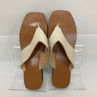 ATP ALL TOMORROW'S PARTIES オールトゥモロウズパーティーズ トングボリュームサンダル オフホワイト×ブラウン size37 24cm 瑞穂店