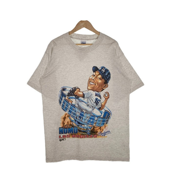 90's Dodgers Nomo Hideo ドジャース 野茂英雄 プリントTシャツ デッド