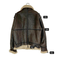 AMERICAN MILITARY WEAR アメリカンミリタリーウェア THE SOURCE社製 B-3 87-610-93 2541-A レザー ボアムートン フライトジャケット ブラウン sizeL 瑞穂店