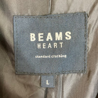 BEAMS HEART ビームスハート ライダースロングコート ブラウン sizeL 瑞穂店