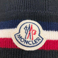 MONCLER モンクレール BERRETTO KNIT CAP ロゴワッペン付き ウール100% ニット帽 ニットキャップ ブラック瑞穂店