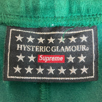 Supreme×HYSTERIC GLAMOUR シュプリーム×ヒステリックグラマー Velour Track Jacket ベロアトラック ハーフパンツ 21SS グリーン sizeS 瑞穂店