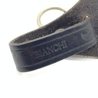 BIANCHI ビアンキ レザー キーホルダー ブラック 福生店