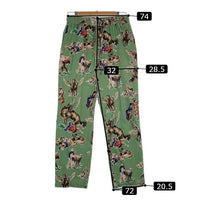 SAINT MICHAEL セントマイケル 21SS PJ Pants パジャマパンツ 総柄プリント グリーン Size M 福生店
