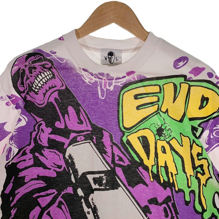 WARREN LOTAS ウォーレンロータス END OF DAYS BIG GUN TEE プリントTシャツ ホワイト Size M 福生店