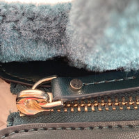 KATE SPADE ケイトスペード Ella Faux Shearling Small Tote フェイクシアリングファー2WAY K9390 グリーン 瑞穂店