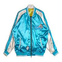 GALFY ガルフィー リバーシブル ワンワンヤニクソスカジャン イエロー × ブルー size中型犬(L) 瑞穂店
