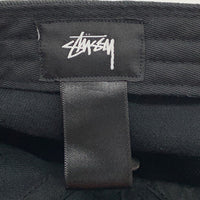 STUSSY ステューシー 刺繡ロゴ 6パネルキャップ ブラック 福生店