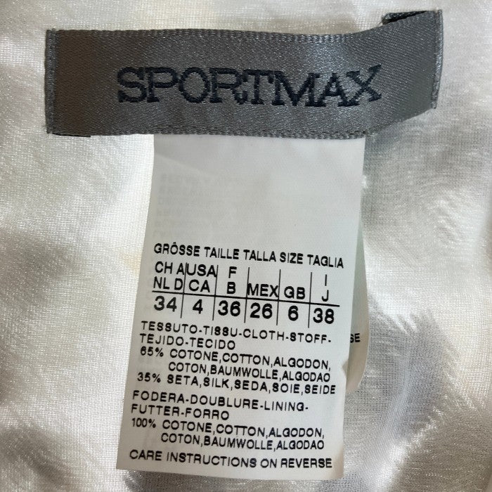sportmax code マックスマーラ スポーツマックス ノースリーブワンピース 花柄 グレー size38 瑞穂店