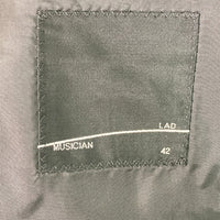 LAD MUSICIAN ラッドミュージシャン 1B JACKET WOOL GABARDINE INKJET (FLOWER) 2019AW 2219-311 花柄 ジャケット GABARDINE INKJET FLOWER SLACKS 2219-570 セットアップ ブラック size42 瑞穂店