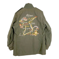 U.S.ARMY 米陸軍 実物 M-51 Field Jacket フィールドジャケット Korea Map 刺繡カスタム ライナー無 63年度会計 オリーブ Size M相当 福生店
