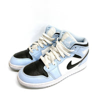 NIKE ナイキ 555112-401 AIR JORDAN 1 MID GS エアジョーダン 1 ブルー size24cm 瑞穂店