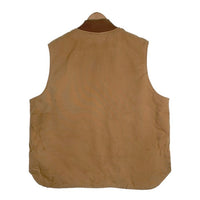 80's Carhartt カーハート Duck Vest ダック地 ベスト ジップアップ ベージュ Size XXL 福生店