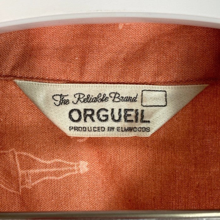 ORGUEIL オルゲイユ オープンカラーシャツ OR-5060 レッド size40 瑞穂店