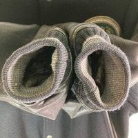 MEN'S BIGI メンズビギ ワッペン+アーチロゴ刺繍 革袖スタジャン ブラック sizeM 瑞穂店