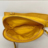 TORY BURCH トリーバーチ ウエストバッグ ナイロン PERRY QUILTED NYLONBELT BAG ボディバッグ キルティング イエロー 黄色 瑞穂店
