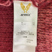 AVIREX アヴィレックス 7833240601 Women モヘアニット Size F バーガンディー 瑞穂店