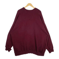 RAF SIMONS ラフシモンズ 22AW THE DEATCHED プリント スウェットクルーネックトレーナー ダメージ加工 ボルドー 222-M167 Size 1 福生店