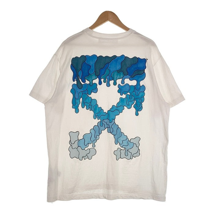 OFF-WHITE オフホワイト 21SS Blue Marker S/S Over Tee ブルーマーカー オーバーサイズ Tシャツ ホワイト  OMAA038S21JER001 Size XS 福生店