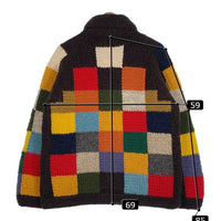 CANADIAN SWEATER カナディアンセーター カウチンセーター カラーブロック ブラウン Size L 相当 福生店