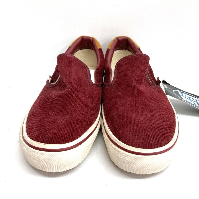 VANS バンズ V98CDR slip on スリッポン コーデュロイ スニーカー ワイン size27.5cm 瑞穂店