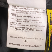 OFF-WHITE オフホワイト 16AW Bomber Jacket MA-1 ボンバージャケット バックプリント ブラック Size XL 福生店