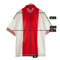 UMBRO アンブロ AJAXアヤックス ユニフォームTシャツ 英国製 レッド×ホワイト sizeL 瑞穂店