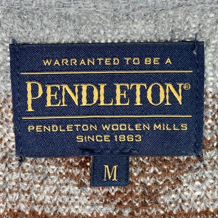 PENDLETON × niko and... 76925500 別注 ペンドルトンコラボ ニコアンド Vロングカーディガン ウール グレー  sizeM 瑞穂店