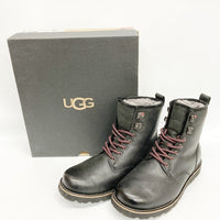 UGG アグ M HANNEN TL レザー レースアップブーツ ブラック size25cm 瑞穂店