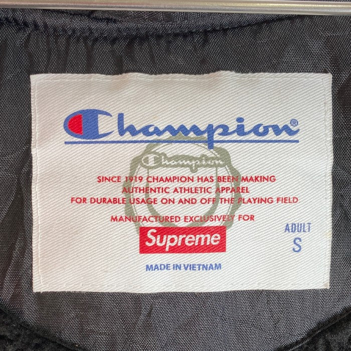 SUPREME シュプリーム CHAMPION チャンピオン 17AW Sherpa Lined Hooded Jacket シェルパ ラインド  フード ジャケット ブラック sizeS 瑞穂店