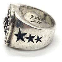 Justin Davis ジャスティンデイビス LUCK STAR CROWN ラッキースター クラウン リング SV925 Size 12号 福生店