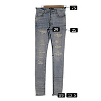 AMIRI アミリ Crystal Thrasher Jeans クリスタル ストレッチジーンズ デニム USED加工 インディゴ Size 31 福生店