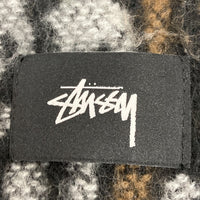 STUSSY ステューシー Tree Bark Wool scarf スカーフ ストール グレー 瑞穂店