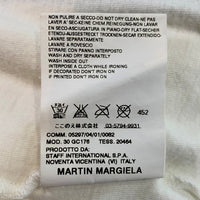 Martin Margiela マルタンマルジェラ M字ラバーコーティング Vネックカットソー 半袖 ホワイト Size 46 福生店