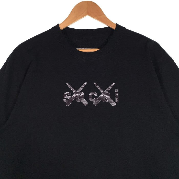 sacai × kaws ロゴプリントTシャツ　size3