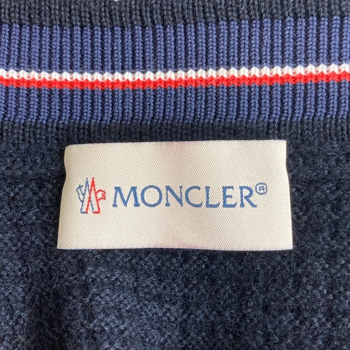 MONCLER モンクレール MAGLIONE TRICOT GIROCOLLO ROUND NECK SWEATER ネイビー sizeM ※品質タグ欠損 瑞穂店