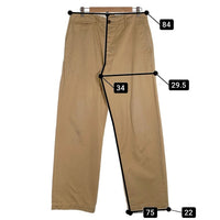 BUZZ RICKSON'S バズリクソンズ EARLY MILITARY CHINOS ミリタリー チノ トラウザーパンツ ベージュ P.B M.Cプリント M43035 H Size 33 福生店