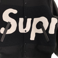 SUPREME シュプリーム 24SS Big Logo Chenille Varsity Jacket ビッグロゴ シェニール バーシティジャケット ブラック Size M 福生店