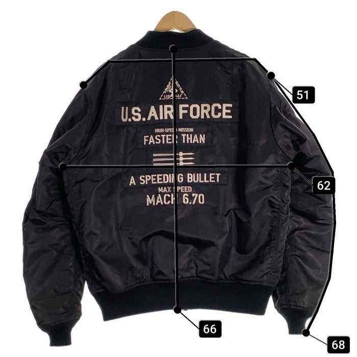 AVIREX アヴィレックス MA-1 フライトジャケット ブラック 6182185 Size 2XL 福生店