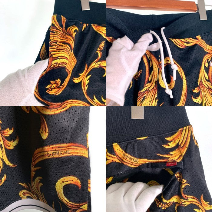 SUPREME シュプリーム NIKE ナイキ 14SS Basketball Shorts バスケットボール ショーツ ブラック ゴールド 648794-010 Size M 福生店
